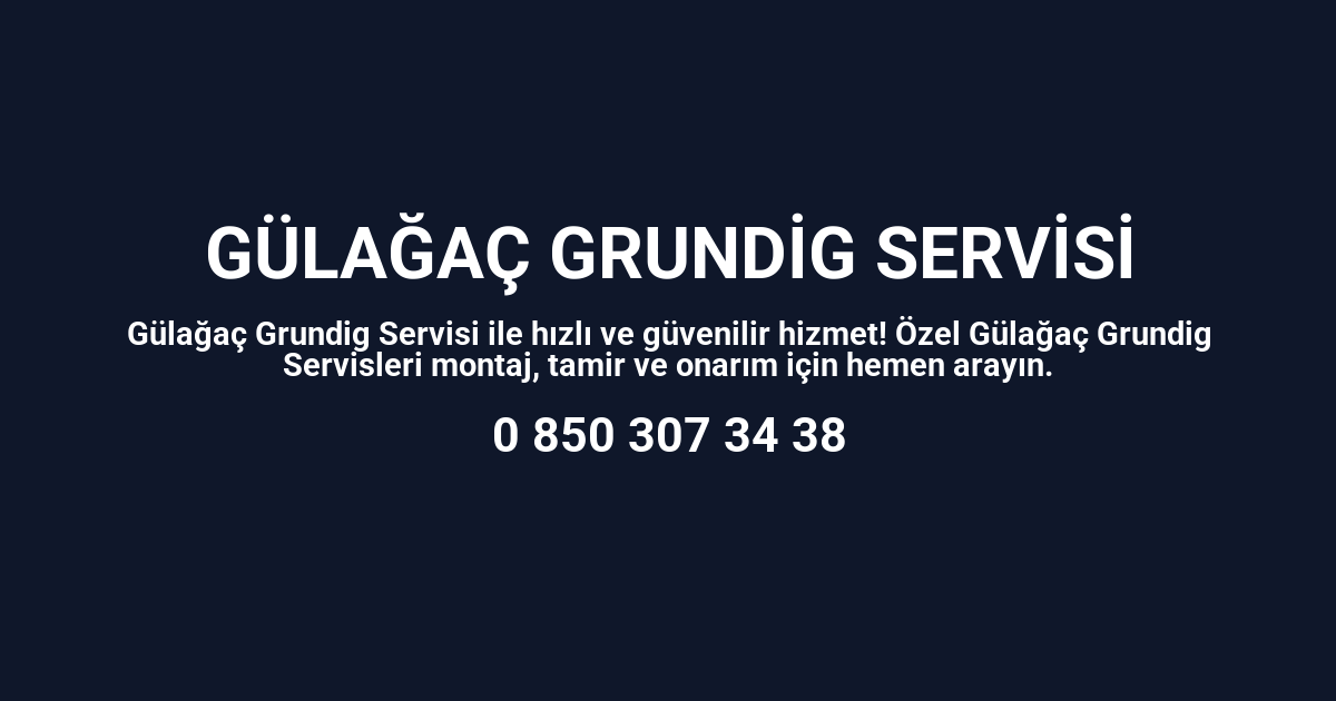 Gülağaç Grundig Servisi